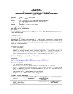 King - School of Informatics and Computing