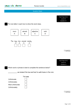 Revision - St Agnes CE Primary School