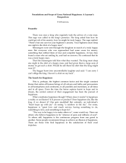 Foundations and Scope of Gross National Happiness
