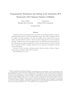 Nonparametric Estimation and Testing of the Symmetric IPV