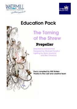 The Taming of the Shrew - Education Pack