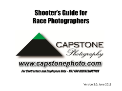 Shooting Guide for Race Photographers