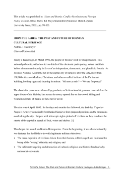 Riedlmayer, Andr&aacute;s J. (2002) From the Ashes