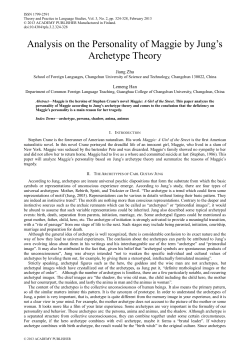 Analysis on the Personality of Maggie by Jung`s Archetype Theory