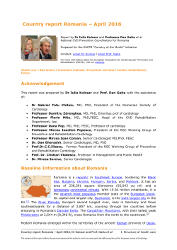 Contact Data NCPC - European Society of Cardiology