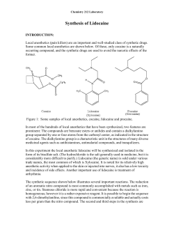 Synthesis of Lidocaine