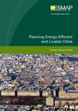 Planning Energy Efficient and Livable Cities