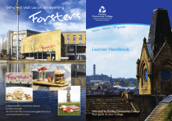 Learner Handbook - Forster Community College