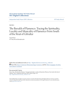 The Barzakh of Flamenco: Tracing the Spirituality, Locality and
