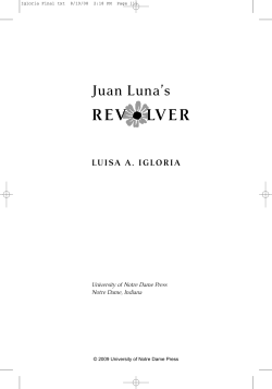 Juan Luna`s - University of Notre Dame