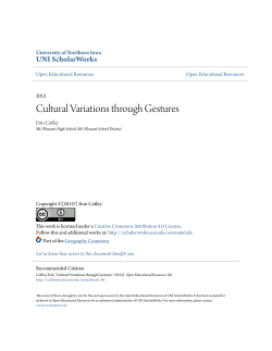 Cultural Variations through Gestures