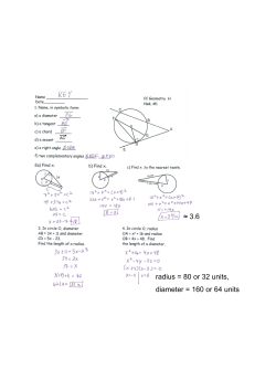 3.6 radius = 80 or 32 units, diameter = 160 or 64 units