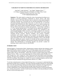 Symposium - Driving Assessment Conference