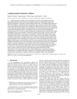 A global model of meteoric sodium