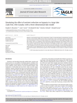 Simulating the effect of nutrient reduction on hypoxia in a large lake