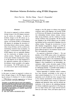 Database Schema Evolution using EVER Diagrams