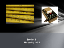 Unit 1 The Science of Physics