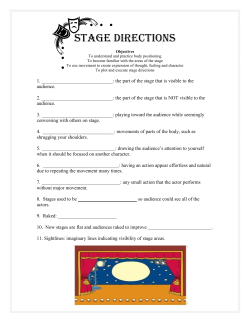 Stage Directions Notes