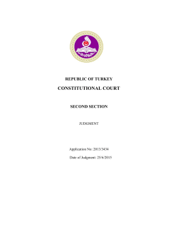 2013/3434, Date of Judgment - Constitutional Court of Turkey