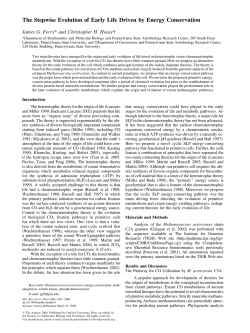 The Stepwise Evolution of Early Life Driven by