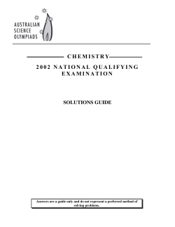 chemistry 2002 national qualifying examination