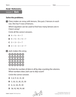 Arrays Quiz - Gulfport School District