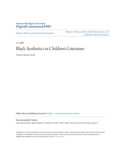 Black Aesthetics in Children`s Literature