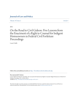 On the Road to Civil Gideon: Five Lessons from the