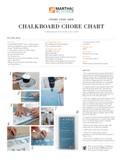 DIH Chalkboard Chore Chart Workshop