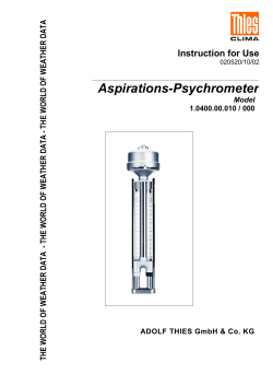 Aspirations-Psychrometer