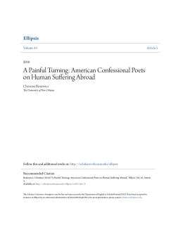 American Confessional Poets on Human Suffering Abroad