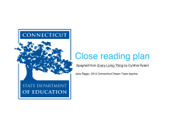 Spaghetti from Every Living Thing by Cynthia Rylant