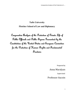 Right to Privacy of Public Officials