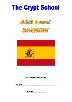 Student Booklet - The Crypt School