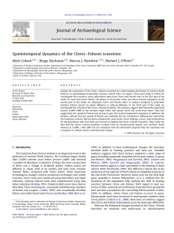 Spatiotemporal dynamics of the Clovis-Folsom