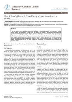 Hereditary Genetics: Current Research