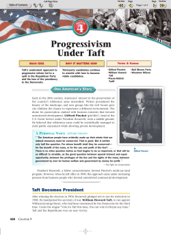 Progressivism Under Taft
