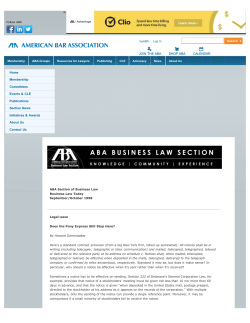 Legal-ease: Does the Pony Express Still Stop Here?