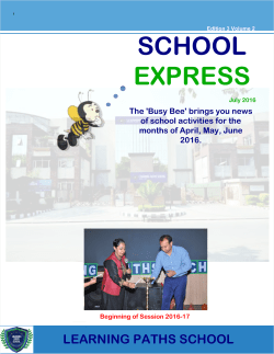 MILLENNIUM EXPRESS - Learning Paths « School
