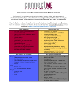 The ConnectME committee strives to unite McMaster Faculty