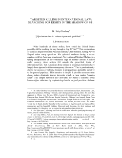 targeted killing in international law: searching for rights in the
