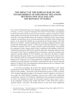 the impact of the korean war on the establishment of