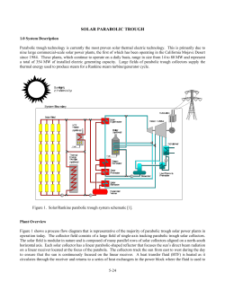 Solar Parabolic Trough