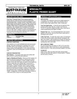 specialty plastic primer quart