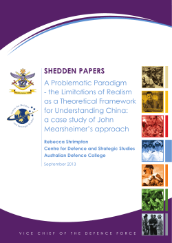 A Problematic Paradigm - The Limitations of Realism as a