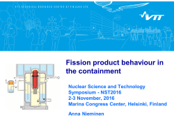 Fission product behaviour in the containment