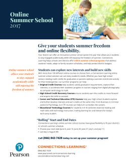 Read our summer course list