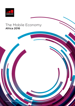 The Mobile Economy Africa 2016 July 2016