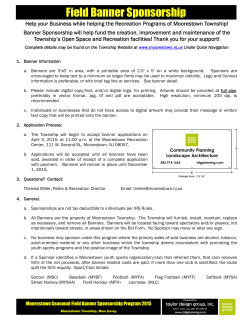 Field Banner Sponsorship - Moorestown Township, NJ