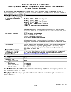 Optional Balance Transfer - Redstone Federal Credit Union